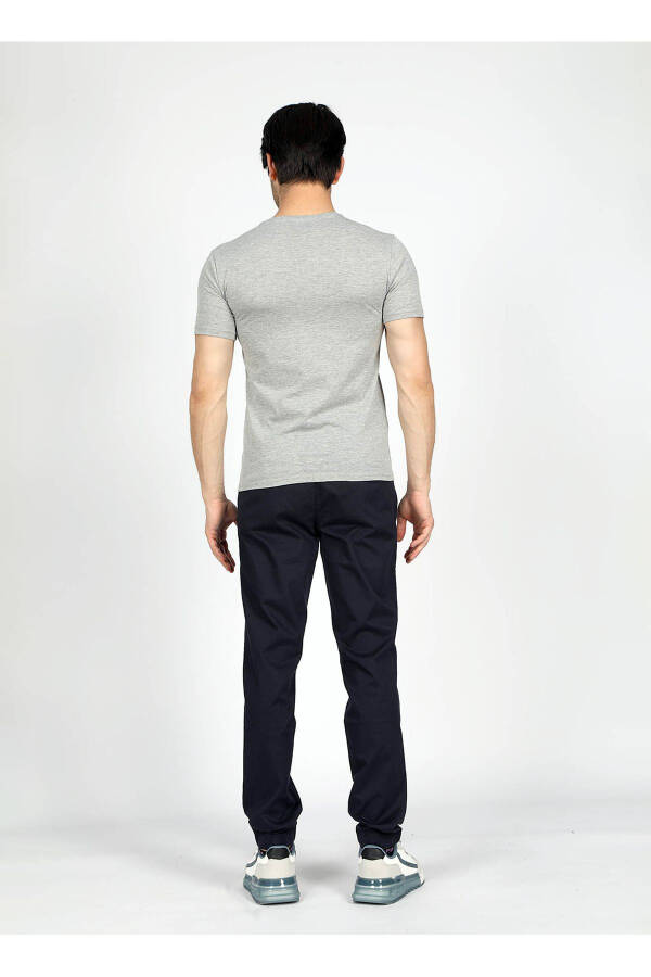 Normal Bel Slim Fit Lacivert Erkek Chino Pantolon 242 LCM 221016 NEW CHINO 2 LACİVERT - 5