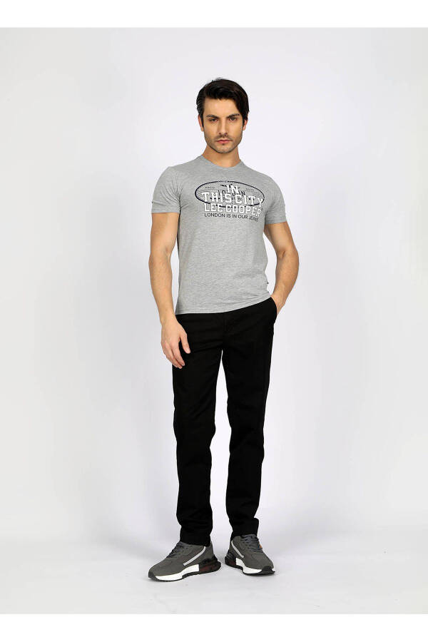 Normal Bel Slim Fit Siyah Erkek Chino Pantolon 242 LCM 221016 NEW CHINO 2 SİYAH - 1