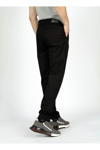 Normal Bel Slim Fit Siyah Erkek Chino Pantolon 242 LCM 221016 NEW CHINO 2 SİYAH - 4