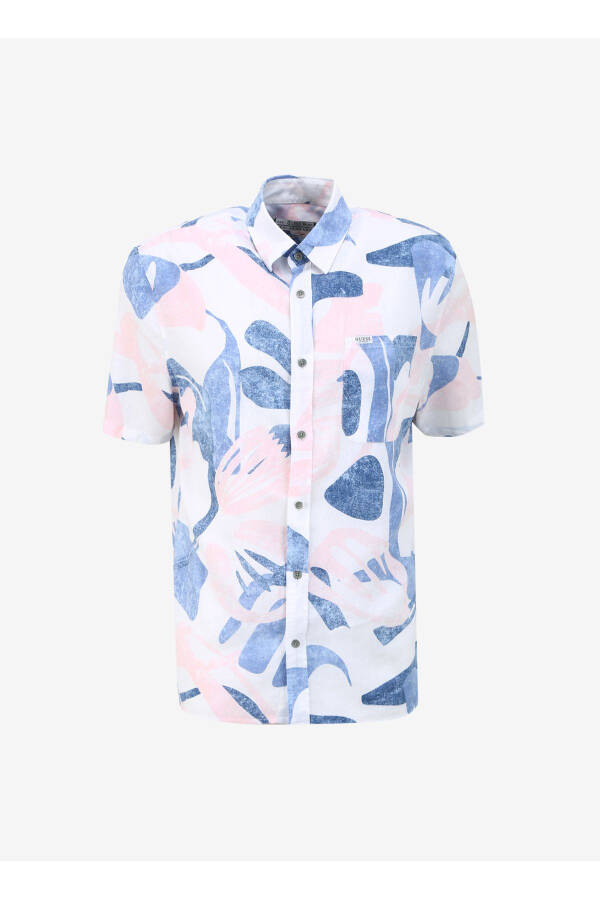 Normal Cream Printed Men's Shirt M4GH39WG3L0P0GL_SS COLLIN INSIDE PR - 6