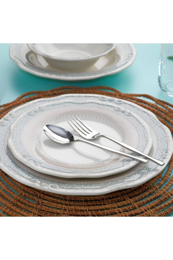 Nostalgia Dinner Set 24 Pieces - Blue - 4