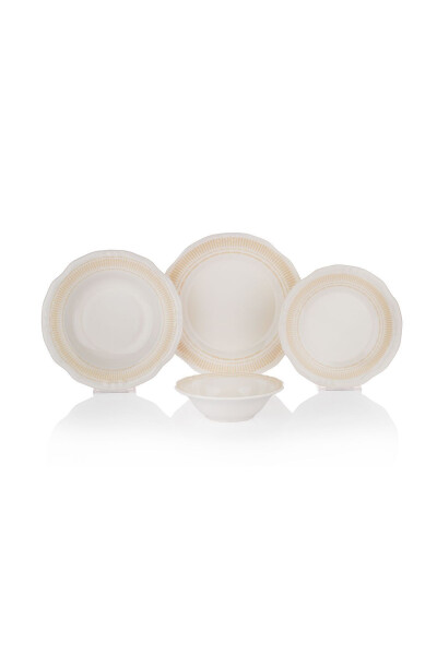 Nostalgia Dinner Set 24 Pieces - Cream - 6