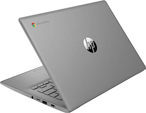 Ноутбук HP Chromebook 2023 года, 14-дюймовый экран, процессор Intel Celeron N4120, 4 ГБ ОЗУ, 64 ГБ eMMC, графика Intel UHD Graphics 600, Wi-Fi, Bluetooth, Chrome OS, Современный серый - 4