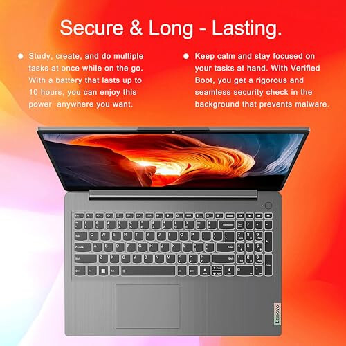 Ноутбук LENOVO IdeaPad 1, 15,6” FHD дисплей, процессор Intel Celeron N4500, 12 ГБ ОЗУ, 512 ГБ SSD, устройство чтения SD-карт, цифровая клавиатура, HDMI, Wi-Fi 6, Windows 11 Home, 1 год Office 365, серый - 5