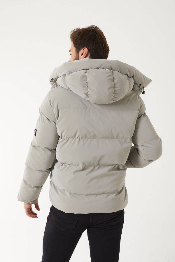 Nova Fabric Waterproof and Windproof Fur-Lined Down Puffer Jacket - 7