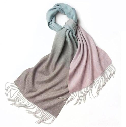 Novawo Wool Scarf Soft Warm Winter Scarves Wraps for Women and Unisex - 2