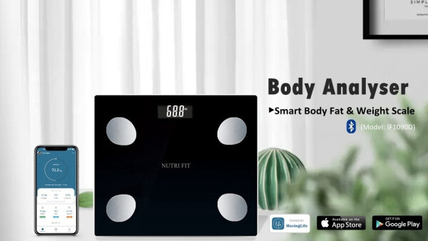 NUTRI FIT Banyo Tartı Ölçeği Vücut Ağırlığı ve Yağ İçin, Bluetooth'lu Dijital Akıllı Tartı, BMI, Kas, Kilo Verme İçin Uygulamalı Vücut Kompozisyonu İzleyicileri, Maksimum 150kg/330lb - 7