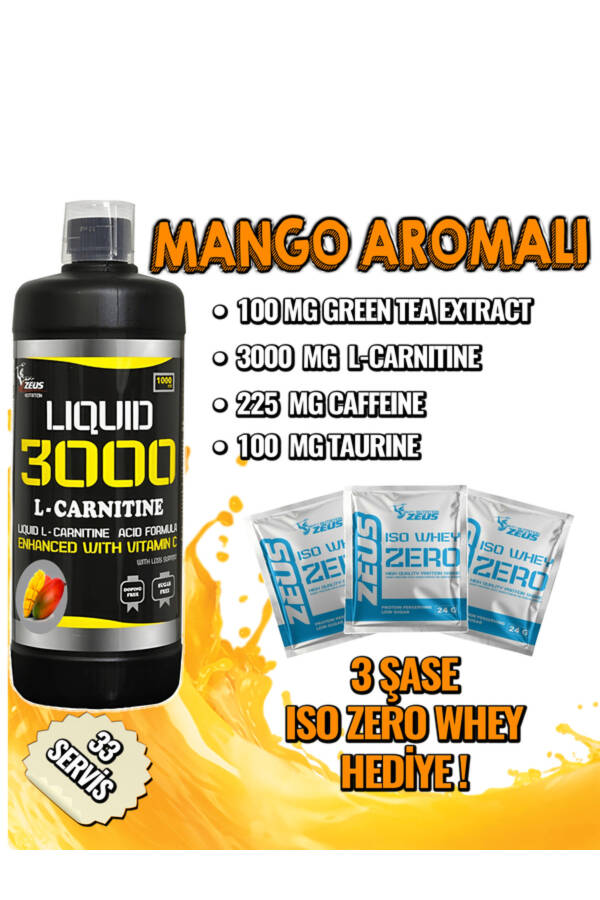 Nutrition Zeus 3000 L-Carnitine 1000 mL Mango - 1