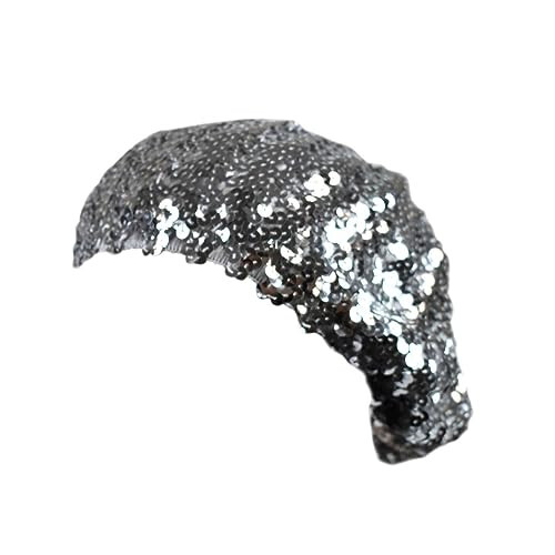 NYFASHION101 Sparkle Stretchable Stylish Lightweight Sequin Beret Beanie Hat - 2