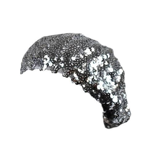 NYFASHION101 Sparkle Stretchable Stylish Lightweight Sequin Beret Beanie Hat - 2