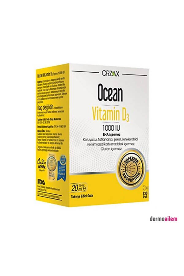 Ocean Vitamin D3 1000 IU Spray 20 ml - 1