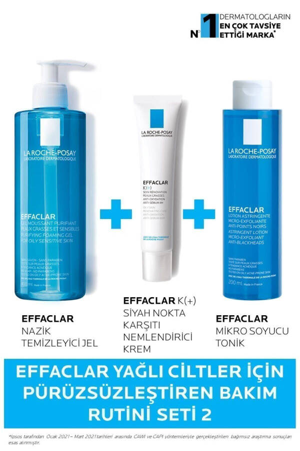 Очищающий набор против черных точек Effaclar для жирной кожи - 1