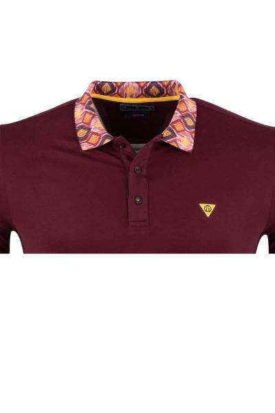 Oddiy o'lchamli Polo yoqali bosma T-shirt - 5