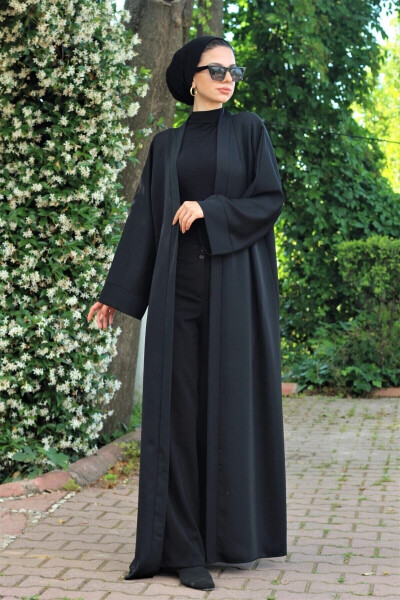 Oddiy Qora Abaya Ferace - 1