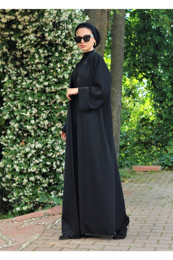 Oddiy Qora Abaya Ferace - 5