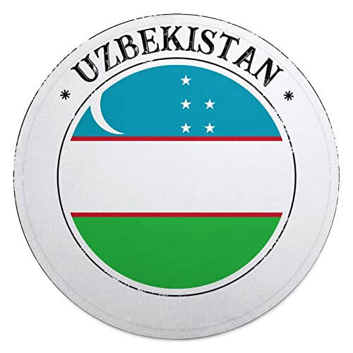 Одеяло VEHFA Узбекистан Двухсторонняя Узбекский национальный флаг плед 59 дюймов Новинка мягкое одеяло для взрослых и детей Сувенирное одеяло страны Большой подарок для друга мужчин женщин - 1