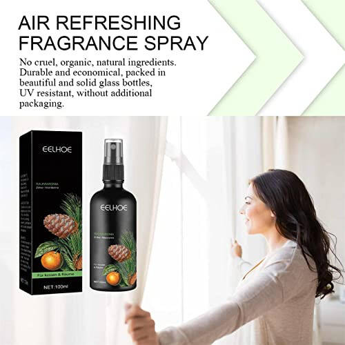 Odor Eliminator Spray & Air Freshener, 100ml, Odor Absorbers For Home, Natural Oil Blend Spray, Natural Plant-Based Odor Eliminator, For Room Furniture, Fabric - 2