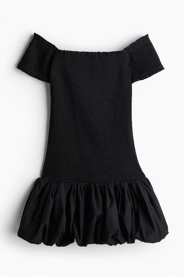 Off-the-shoulder, ruffled dress. - 2