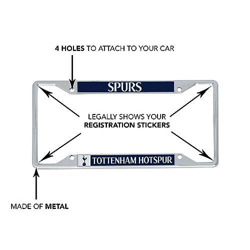 Officially licensed Tottenham Hotspur license plate frame. Perfect for the front or back of your car. - 5