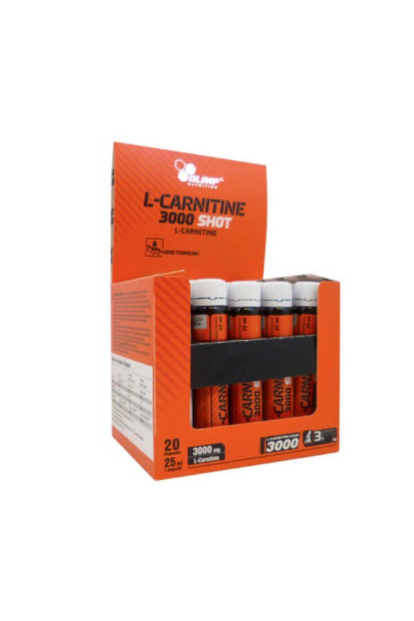 Ol L-Karnitin 3000 Extreme Shot 25ml 20 Ampul Kiraz Unisex Yağ Yakıcılar Ekp0088 - 1