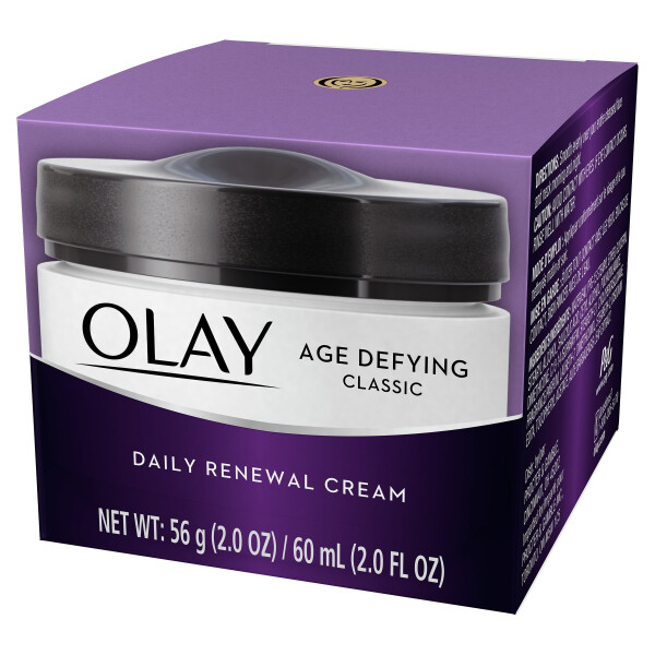 Olay Age Defying Classic Daily Renewal Cream, Увлажняющий крем для лица для тусклой комбинированной кожи, 2 жидкие унции - 7