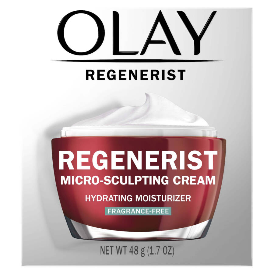 Olay Cilt Bakımı Yüz Nemlendirici, Regenerist Mikro-Heykeltıraşlık Kırışıklık Kremi, Kokusuz, 1.7 oz - 7