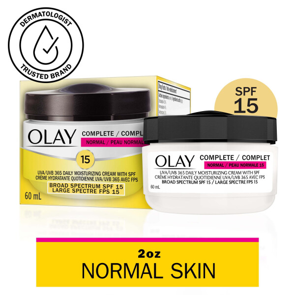 Olay Complete Cream Moisturizer with SPF 15 Normal, 2.0 oz - 1