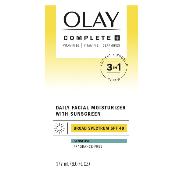 Olay Face Lotion with Sunscreen, Complete Plus Face Moisturizer with SPF 40, 6 fl oz - 11