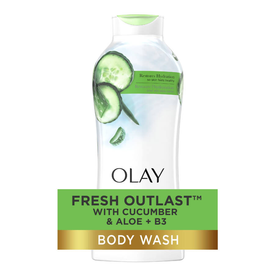 Olay Fresh Outlast Body Wash Salatalık ve Aloe Özleriyle, 22 fl oz - 1