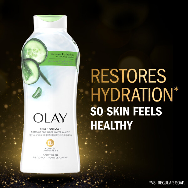 Olay Fresh Outlast Body Wash Salatalık ve Aloe Özleriyle, 22 fl oz - 2