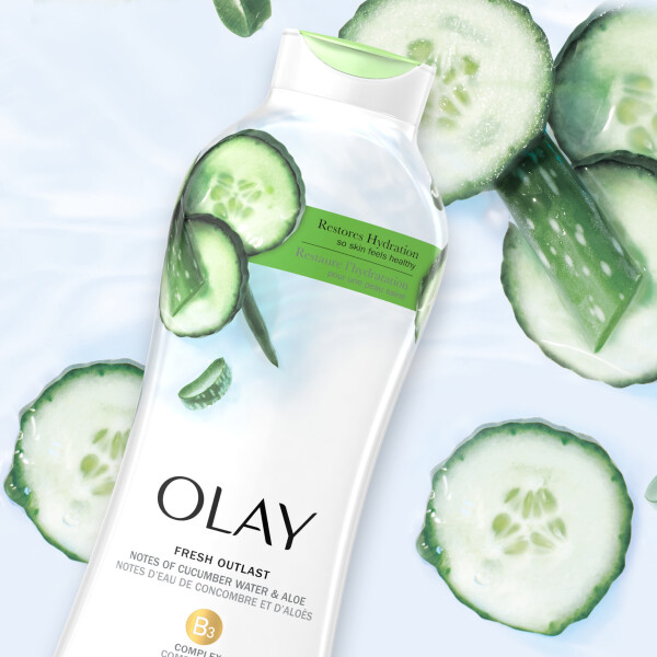 Olay Fresh Outlast Body Wash Salatalık ve Aloe Özleriyle, 22 fl oz - 4