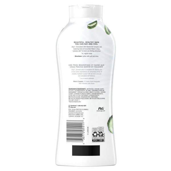 Olay Fresh Outlast Body Wash Salatalık ve Aloe Özleriyle, 22 fl oz - 9