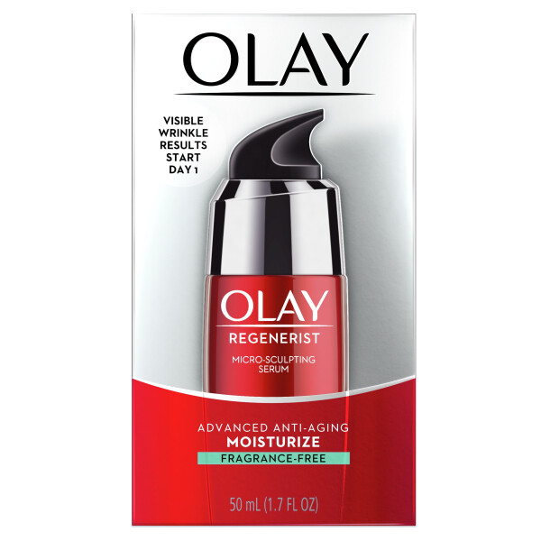 Olay Regenerist Mikro-Heykeltıraş Serum, Kokusuz Nemlendirici, Tüm Ciltler için İnce Çizgiler ve Kırışıklıklar, 1.7 fl oz - 5