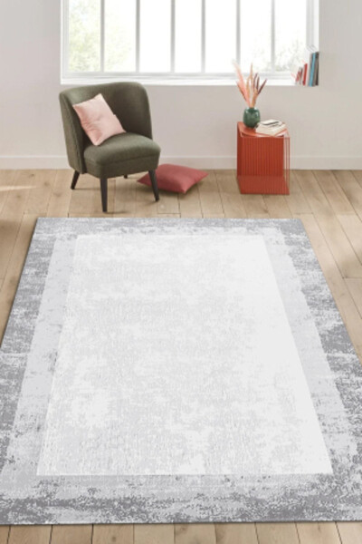 Olivia Washable Digital Printed Non-Slip Base Rug Fringe-Free - 1