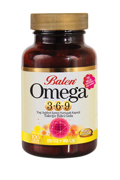 Omega 3-6-9 Omega 3 6 9 100 Yumuşak Kapsül X 1585 Mg Balık Yağı Omega 3 Yumuşak Kapsül - 1