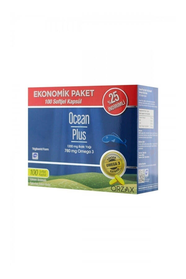 Omega 3 Balık Yağı 100 Kapsül - 1200 Mg - 2