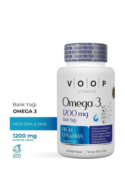 Omega 3 Balık Yağı 1200 Mg 60 Kapsül - 2