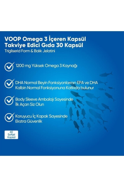 Omega 3 Balık Yağı 1200 Mg 60 Kapsül - 4