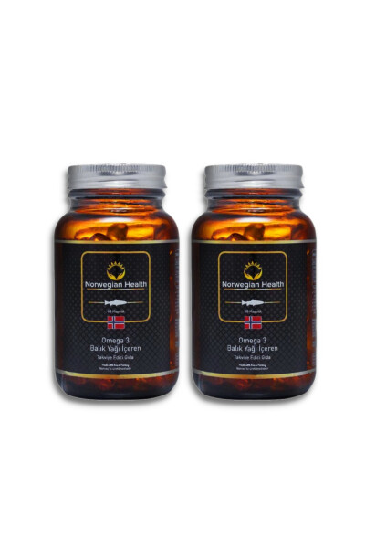 Omega 3 Fish Oil Capsules (60 Capsules) X 2 Pack - 1