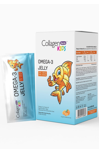 Omega-3 Kids & Vitamin D3 Çocuklar İçin Çiğnenebilir Jel Formda Portakal Aromalı Balık Yağı 30 Şase - 6