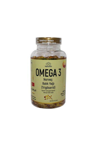 Omega 3 Norveç Balık Yağı 200 Kapsül - 1