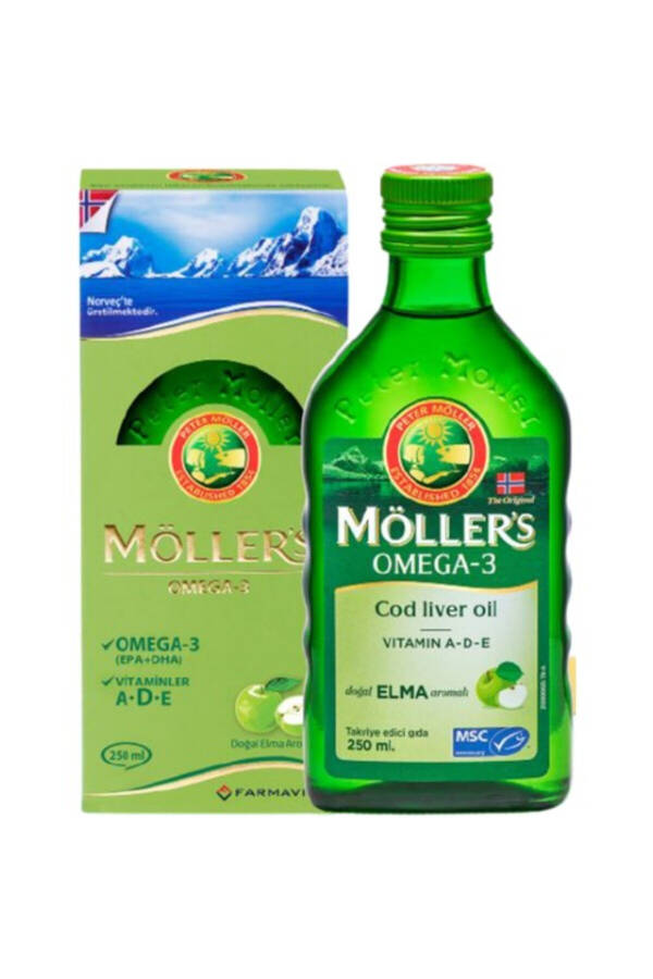 Omega 3 Tabiiy Olma Hidli Baliq Yog'i 250 ml - 5