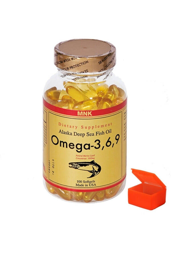 Omega 3.6.9 Balık Yağı 100 Softgel ve Hap Kutusu - 1