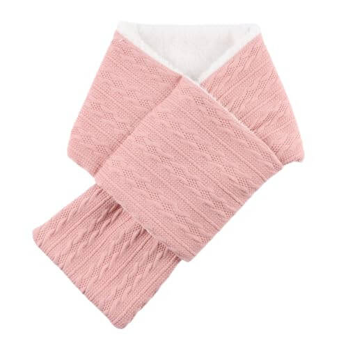 OMUKY Unisex Winter Knit Warm Scarves Thick Fleece Scarf Cold Weather Soft Neck Warmer for Women Men - 2