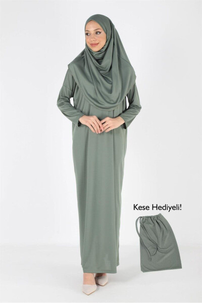 One Piece Non-Slip Headscarf Prayer Dress - 1