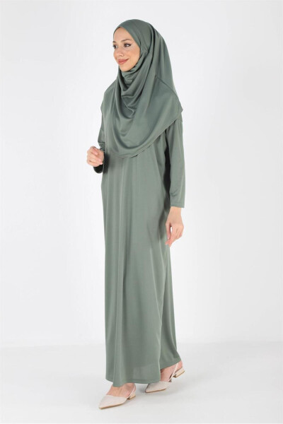 One Piece Non-Slip Headscarf Prayer Dress - 2