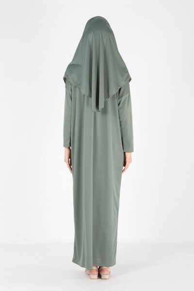 One Piece Non-Slip Headscarf Prayer Dress - 6