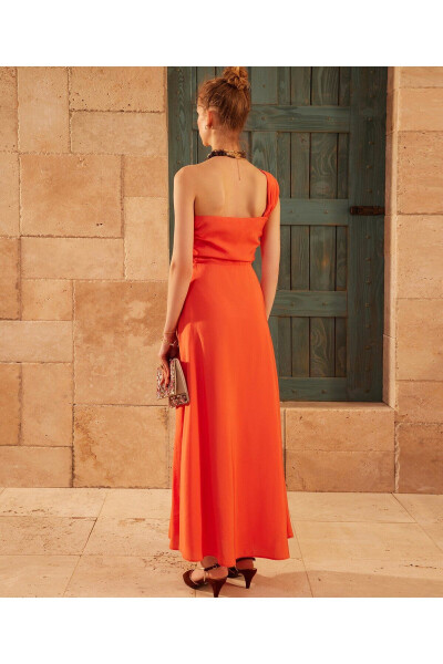 One Shoulder Long Dress - 4