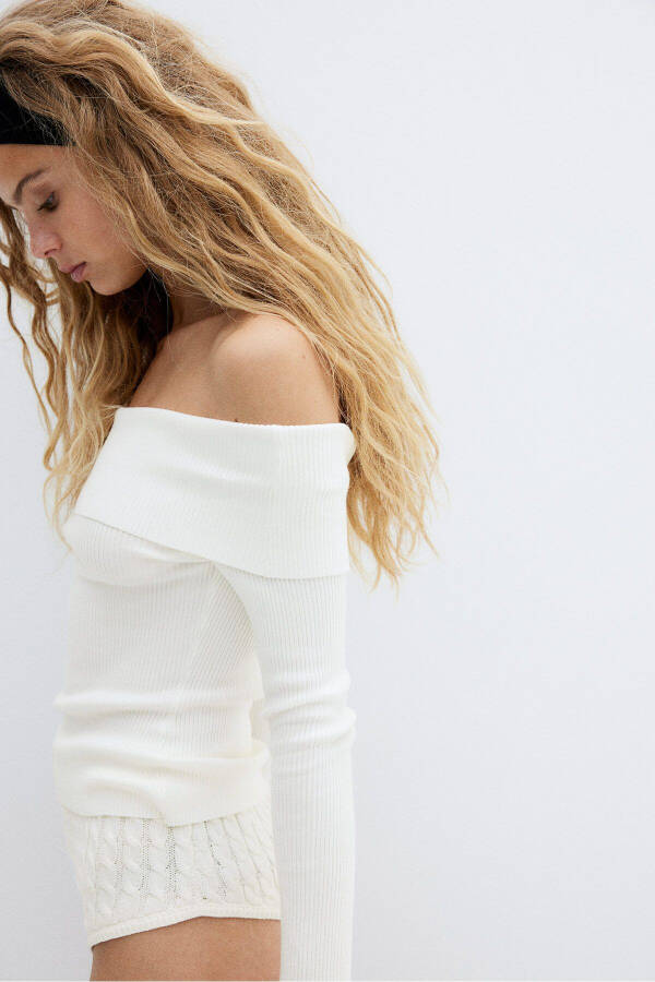 Open shoulder, elastic top - 7