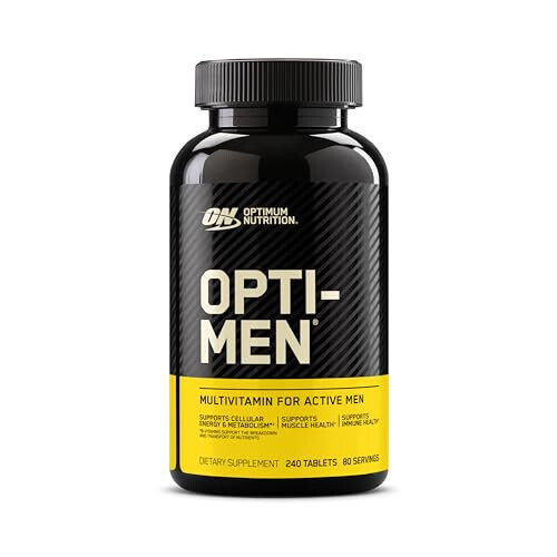 Optimum Nutrition Opti-Men Günlük Multivitamin Erkekler İçin, Bağışıklık Desteği Takviyesi Amino Asitlerle, 80 Günlük Tedarik, 240 Adet, (Ambalaj Değişebilir) - 1